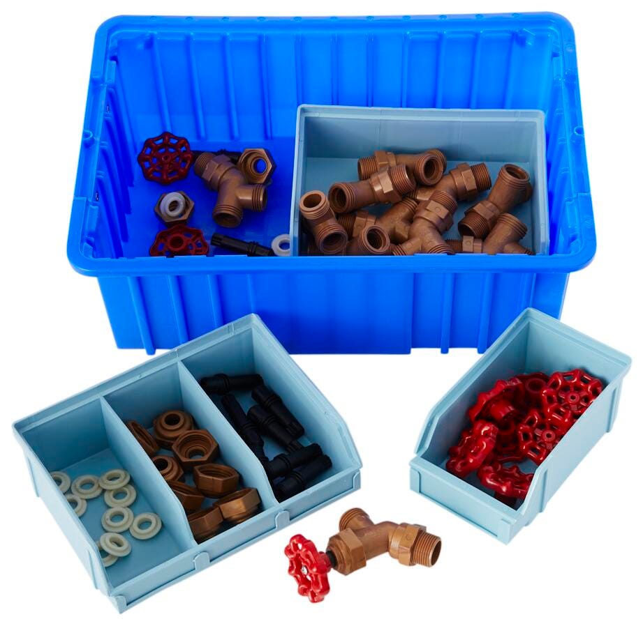 Abilitations Life Skills Fine Motor Hardware Faucet Assembly Kit, Item Number 2028806